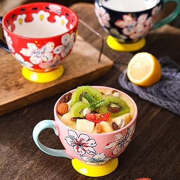 Amazon.co.jp: [ロトンシハイ] マグカップ 陶器 450ml 大きめ 大